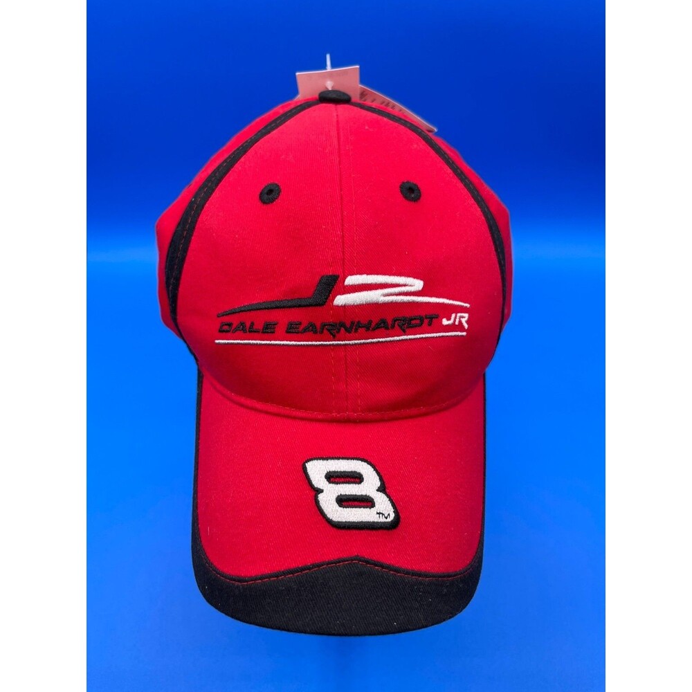 Racing Dale Earnhardt Jr #8 Red Hat Cap Adjustable Strap Winner's Circle